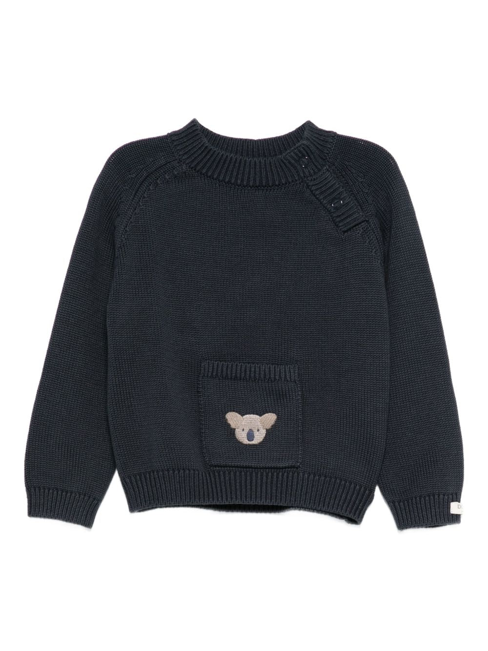 Maglione per neonato Donsje blu con ricamo koala 3037803 00027 DONSJE KIDS