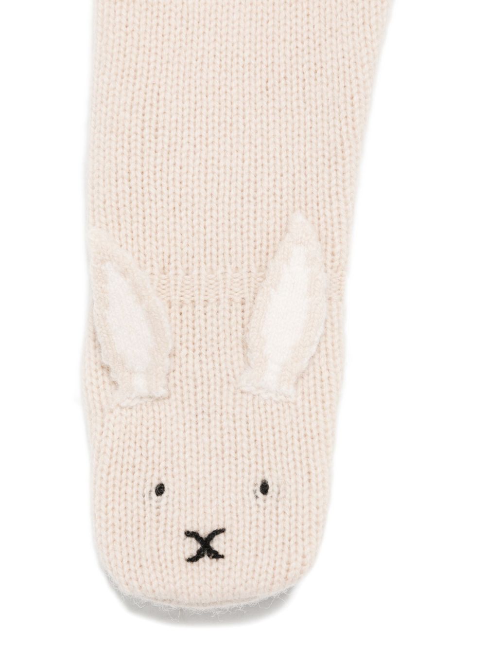 Pantaloni per neonata Donsje beige con applicazione orecchie coniglio 3039102 00037 DONSJE KIDS