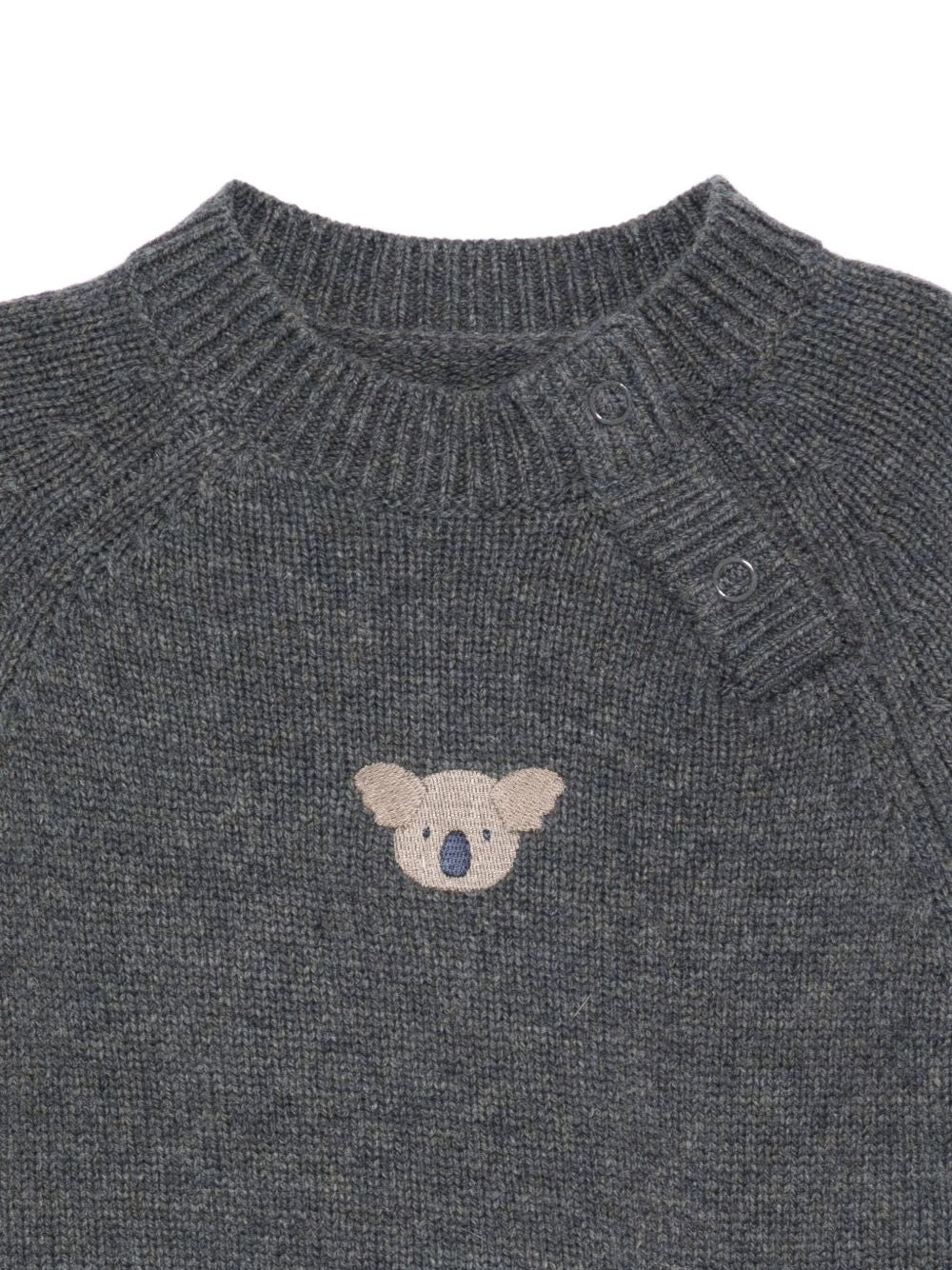 Maglione per neonato Donsje grigio con ricamo koala 3040204 00146 DONSJE KIDS