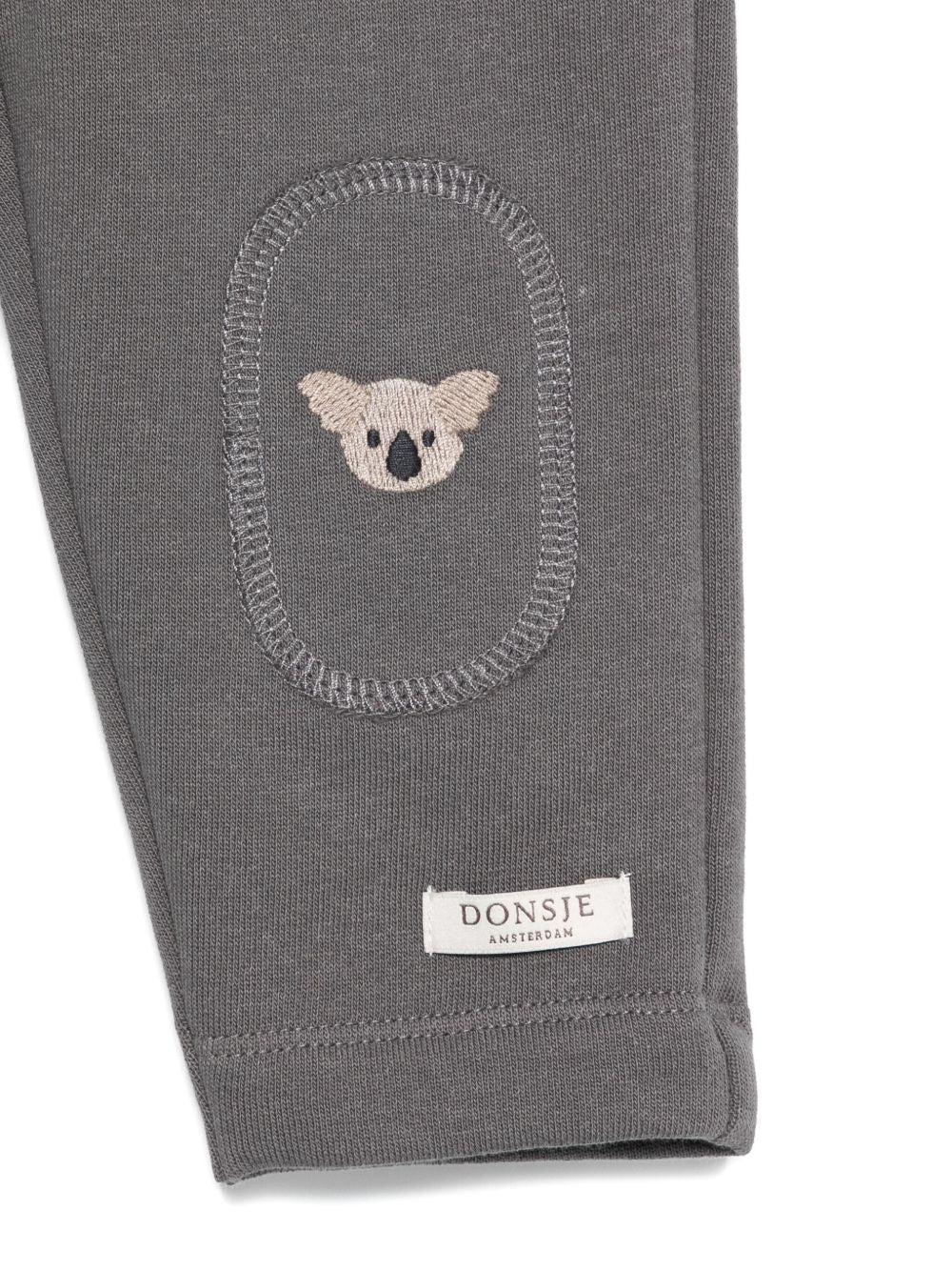 Pantaloni per neonato Donsje grigi con ricamo koala 3040704 00025 DONSJE KIDS