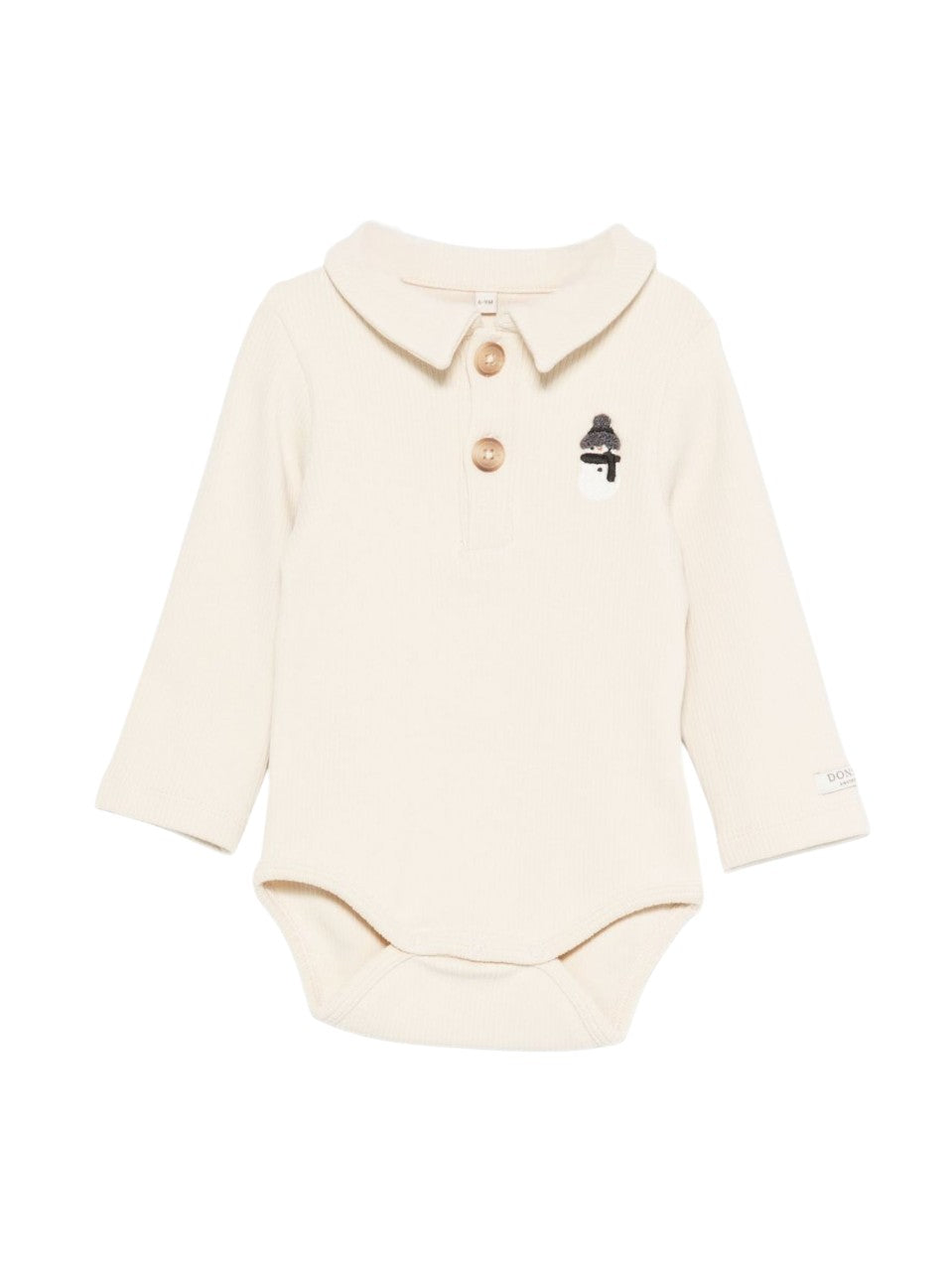 Tutina per neonato Donsje beige con ricamo pupazzo di neve 3042502 00004 DONSJE KIDS