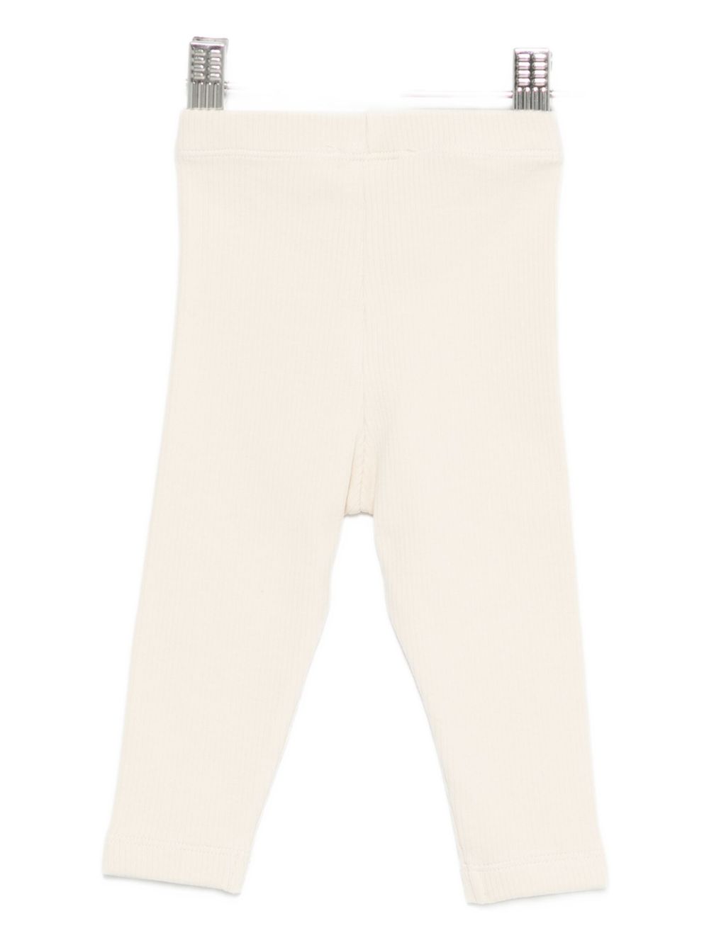 Pantaloni per neonati Donsje beige con pupazzo di neve ricamato 3042802 00004 DONSJE KIDS