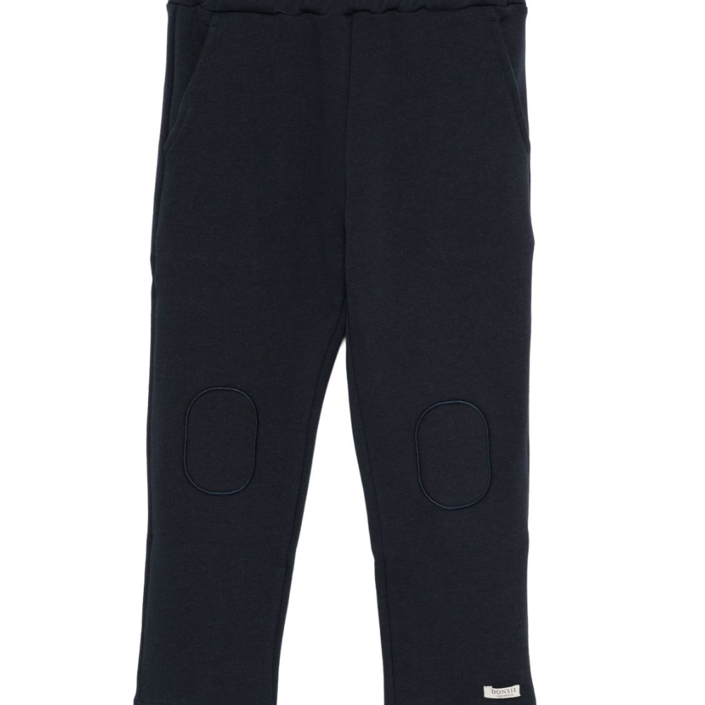 Pantaloni sportivi per bambino DONSJE blu con applicazioni sulle ginocchia 4100300 00206 DONSJE KIDS