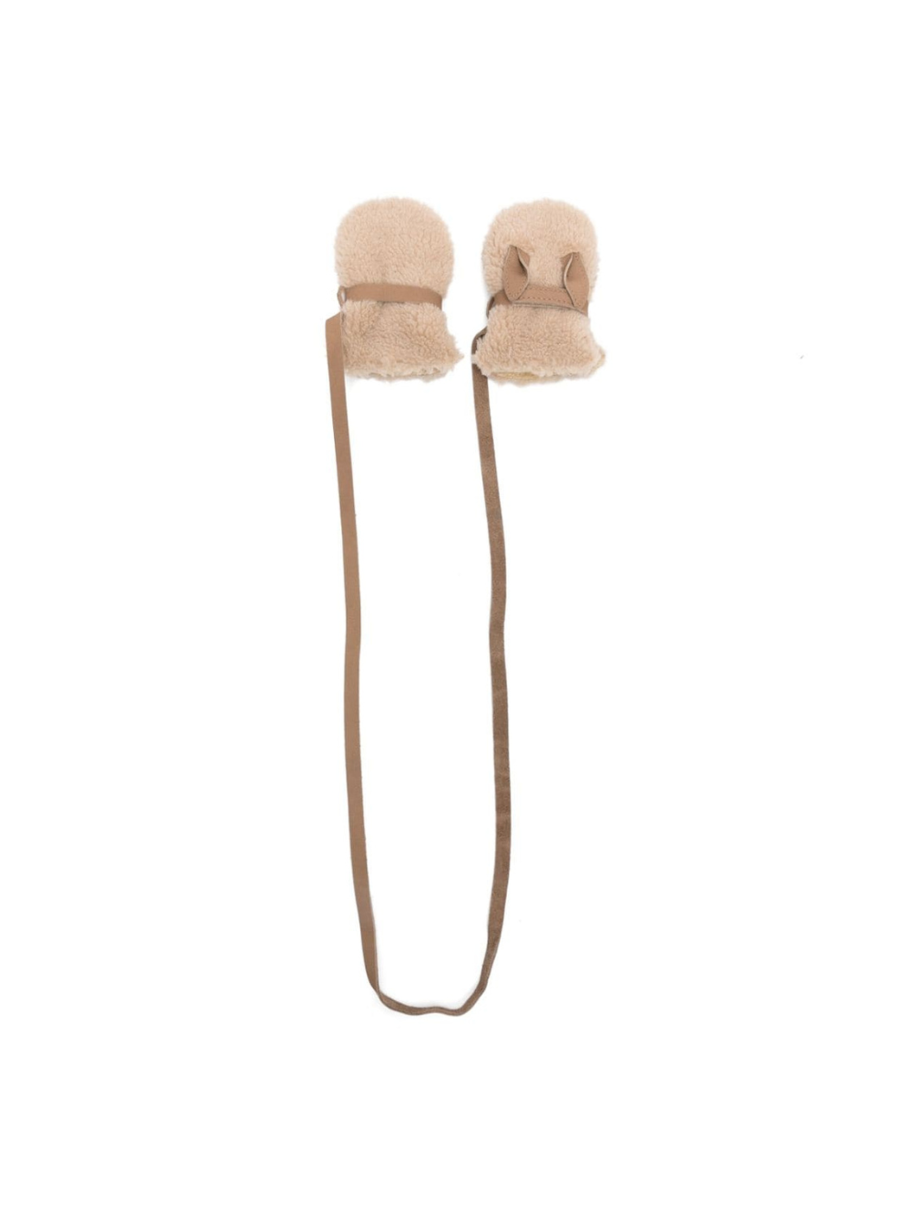 Guanti Richy Fluffy Bunny per neonata Donsje marrone con design in pelliccia 6023107 CF005 DONSJE KIDS