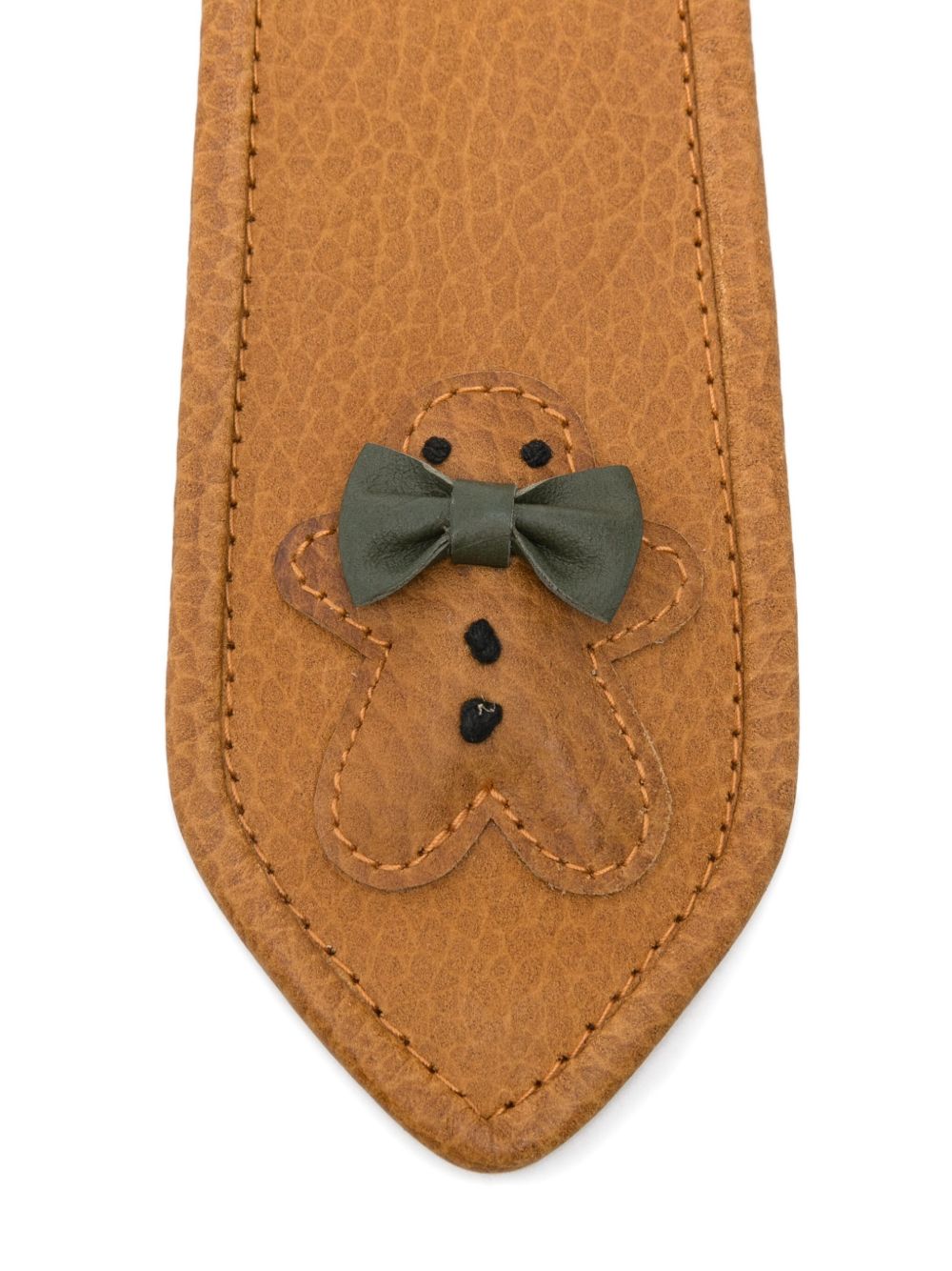Cravatta per bambino Dosje marrone con decorazione a forma di biscotto pan di zenzero 6026401 FP067 DONSJE KIDS