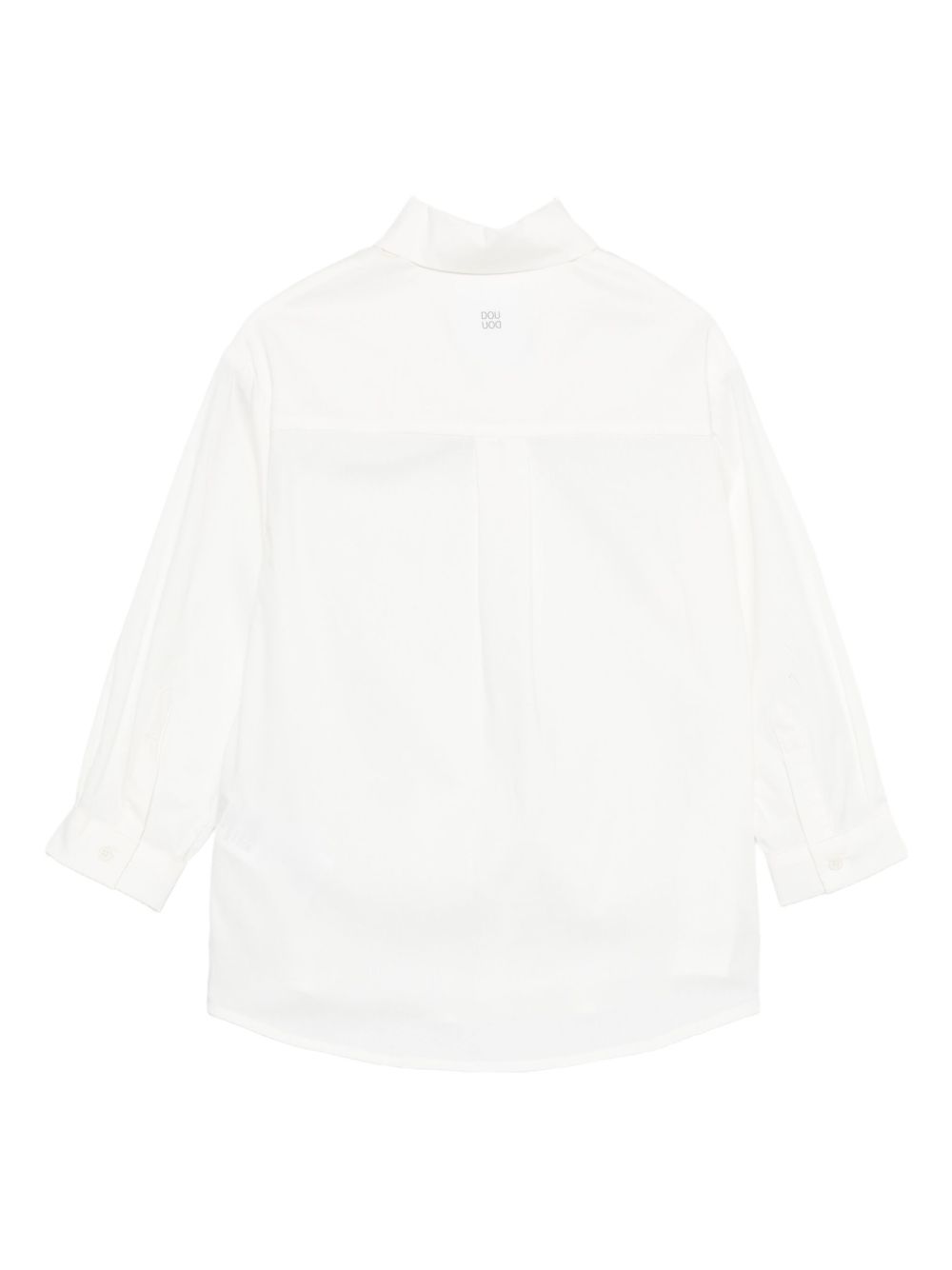 Camicia per bambina Douuod Kids bianca con logo DX5P10 P0522 101 DOUUOD KIDS
