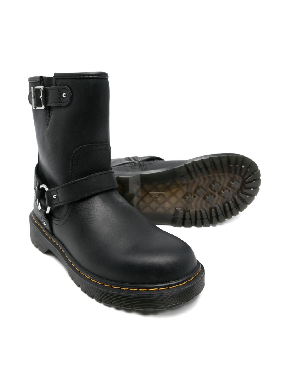 Stivali Genaya per bambina Dr. Martens Kids neri con dettaglio fibbia 41488001 GENAYA Dr martens kids
