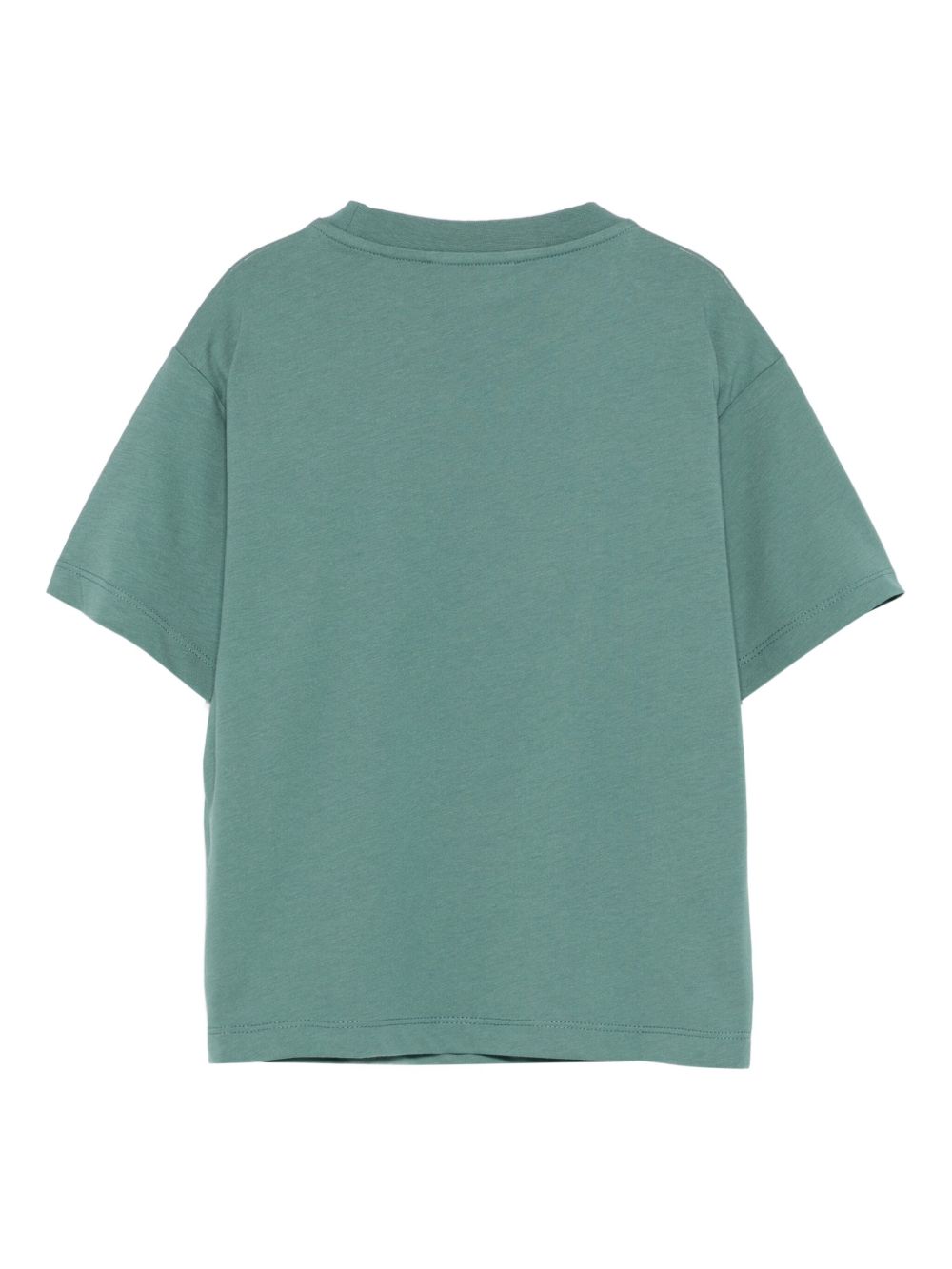 T-shirt per bambino Emporio Armani Kids verde con logo in rilievo EB000500 AF14503 U7317 EMPORIO ARMANI KIDS