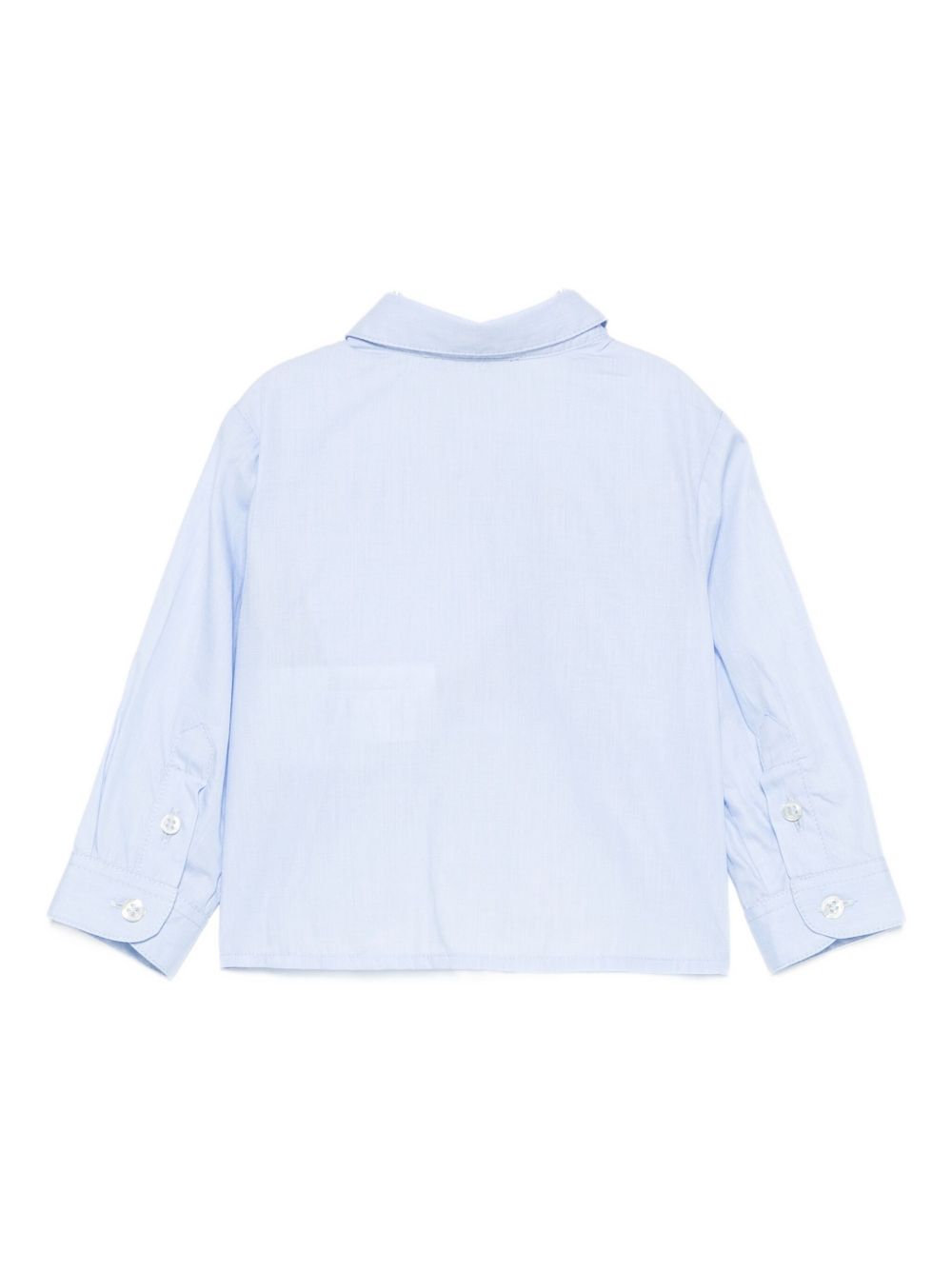Camicia per neonato Emporio Armani Kids azzurra con dettagli ricamati EB000789 AF19065 F9026 EMPORIO ARMANI KIDS