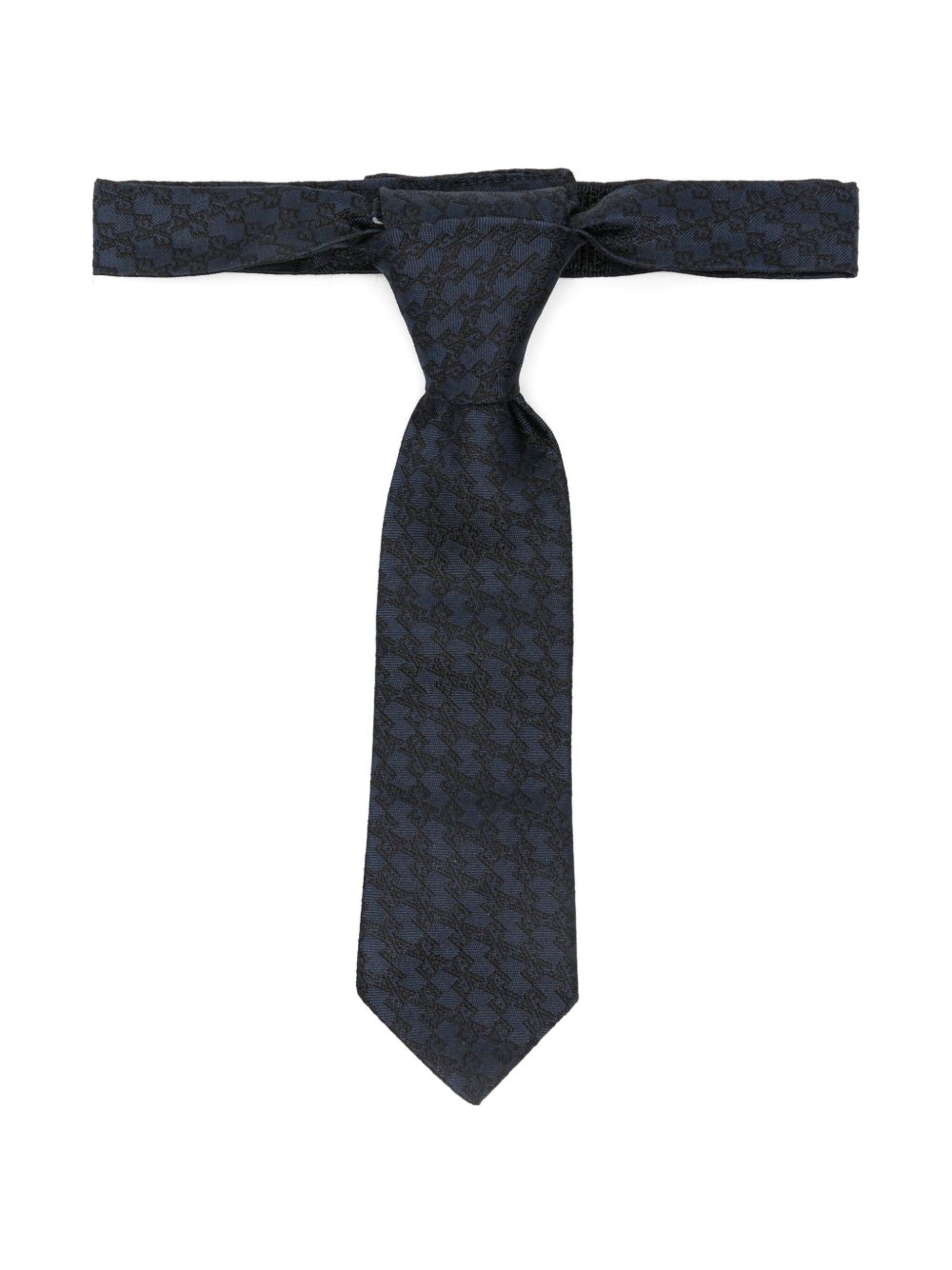 Cravatta per bambino Emporio Armani Kids blu con motivo aquila EB000845 AF19201 FB068 EMPORIO ARMANI KIDS