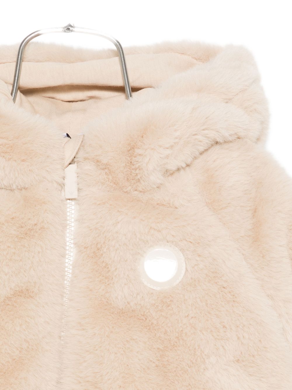 Giubbino per neonata Emporio Armani Kids beige con orecchie d'orso EG000305 AF16043 U1156 EMPORIO ARMANI KIDS
