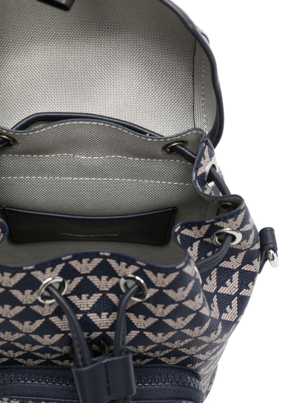 Zaino per bambina Emporio Armani Kids blu navy con coulisse EG000498 AF18974 AB060 EMPORIO ARMANI KIDS