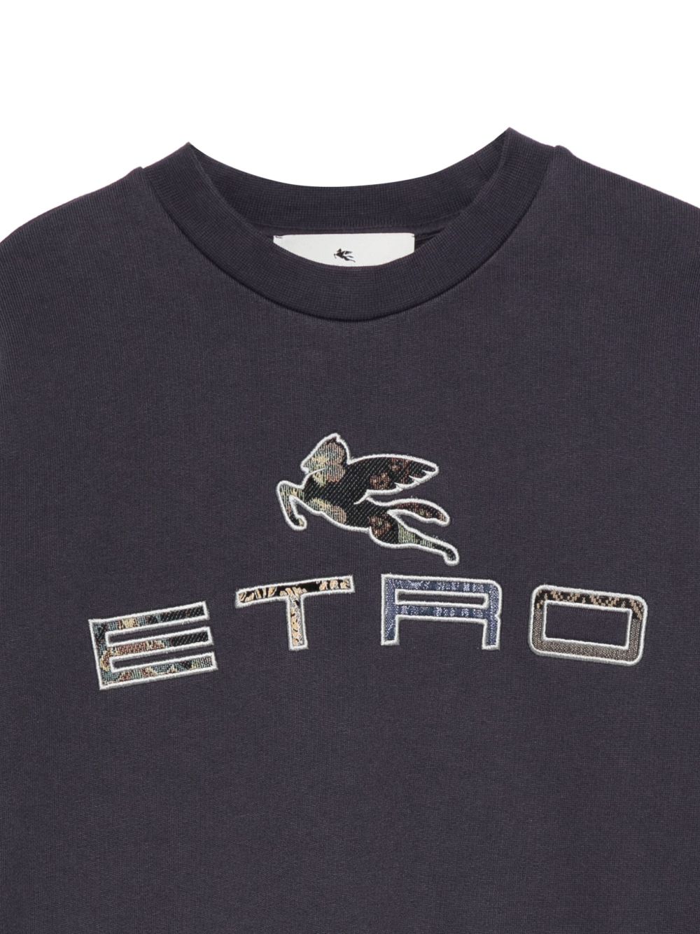 Felpa per bambino ETRO KIDS blu con motivo Pegaso GX4P20 Z3333 667 ETRO KIDS