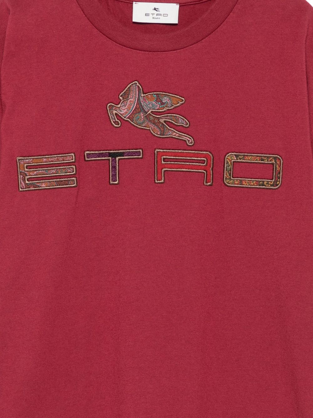 T-shirt per bambino ETRO KIDS rossa con logo sul davanti GX8P21 Z2904 416 ETRO KIDS