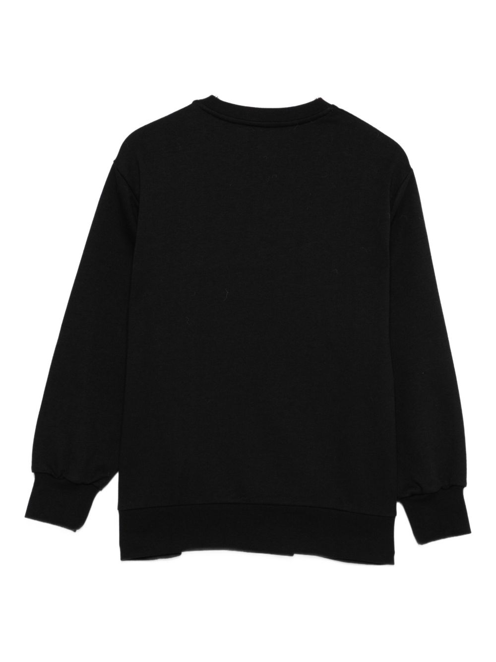 Felpa per bambina Elisabetta Franchi La Mia Bambina nero con cristalli e logo EFFE1510FF002 N075 ElISABETTA FRANCHI KIDS