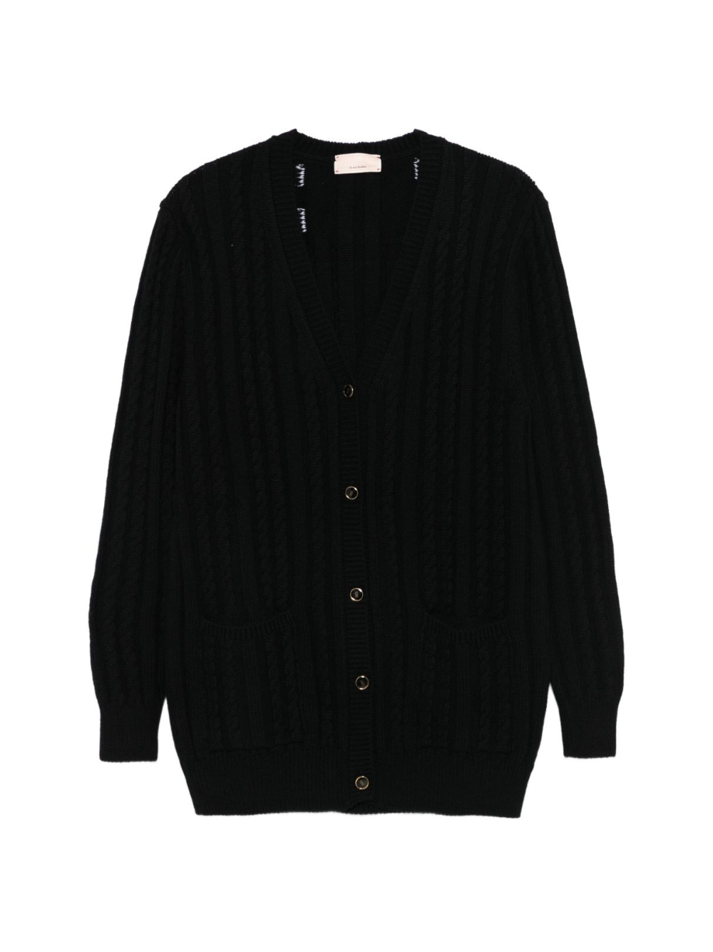 Cardigan per bambina Elisabetta Franchi La Mia Bambina nero con scollo a V EFMA172CFL230 D748 ElISABETTA FRANCHI KIDS