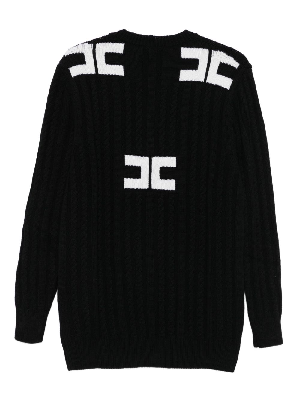 Cardigan per bambina Elisabetta Franchi La Mia Bambina nero con scollo a V EFMA172CFL230 D748 ElISABETTA FRANCHI KIDS