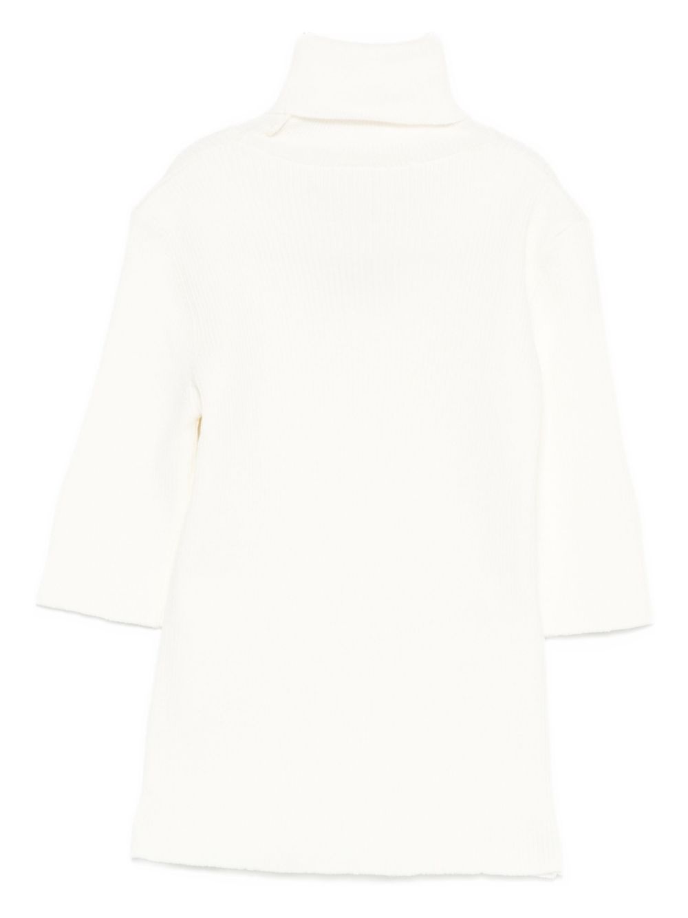 Dolcevita per bambina Elisabetta Franchi La Mia Bambina bianco con logo ricamato EFMA176CFL229 D759 ElISABETTA FRANCHI KIDS