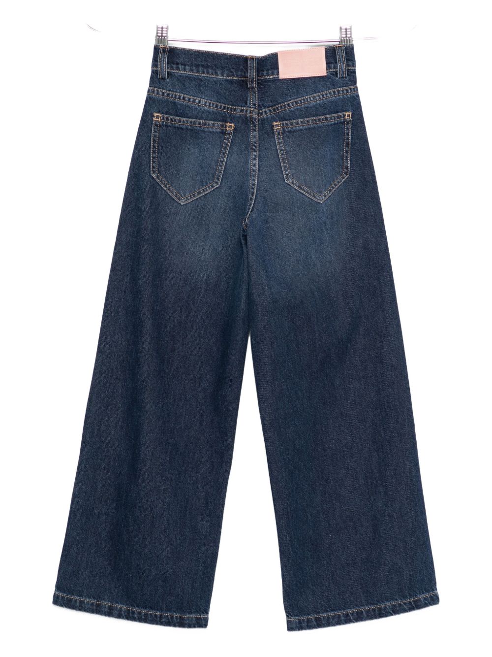 Jeans per bambina Elisabetta Franchi La Mia Bambina denim con stampa logo EFPA2940DF011 4000 ElISABETTA FRANCHI KIDS