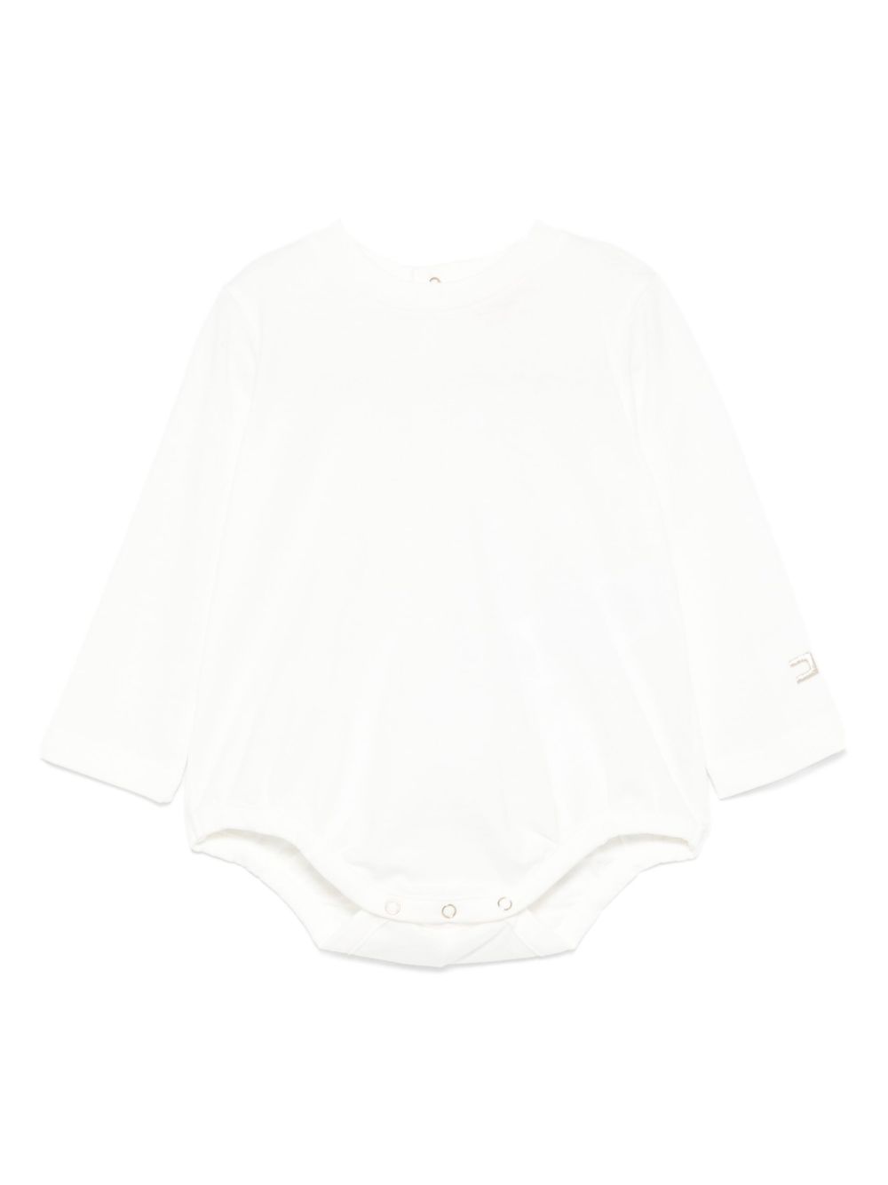 Tutina per neonata Elisabetta Franchi La Mia Bambina bianca con chiusura a scatto ENBD0050JF054 D046 ElISABETTA FRANCHI KIDS