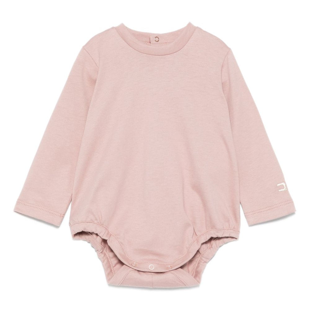 Tutina per neonata Elisabetta Franchi La Mia Bambina rosa con logo ricamato ENBD0050JF054 D751 ElISABETTA FRANCHI KIDS