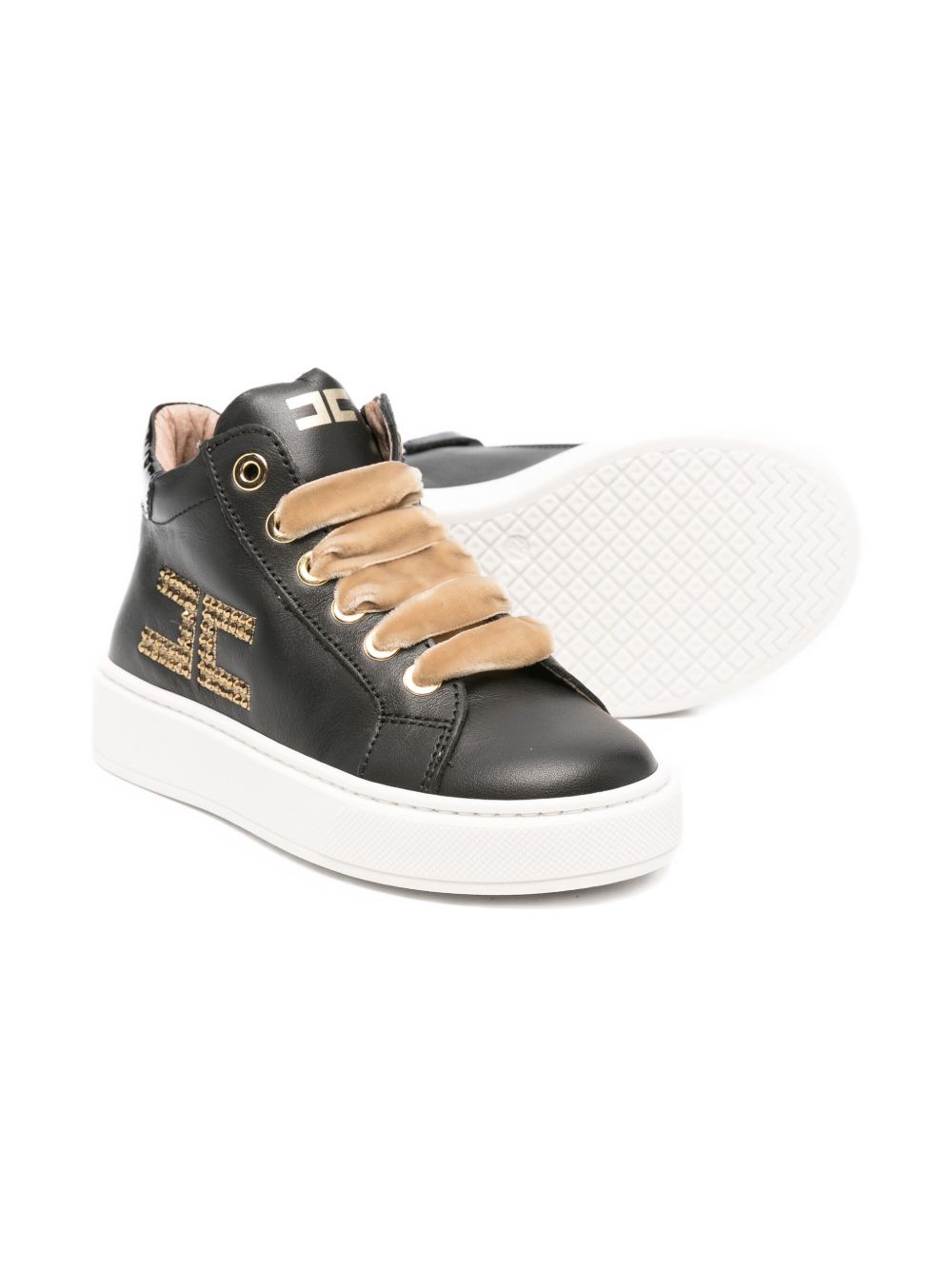 Sneakers per bambina Elisabetta Franchi La Mia Bambina nere con chiusura con cerniera F1A9E03341251 930 ElISABETTA FRANCHI KIDS