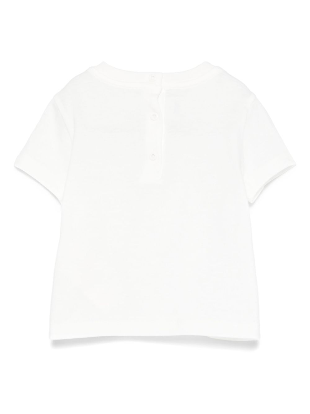 T-shirt per neonata Fendi Kids bianco con logo a fiori BMI267 7AJ F0TU9 FENDI KIDS