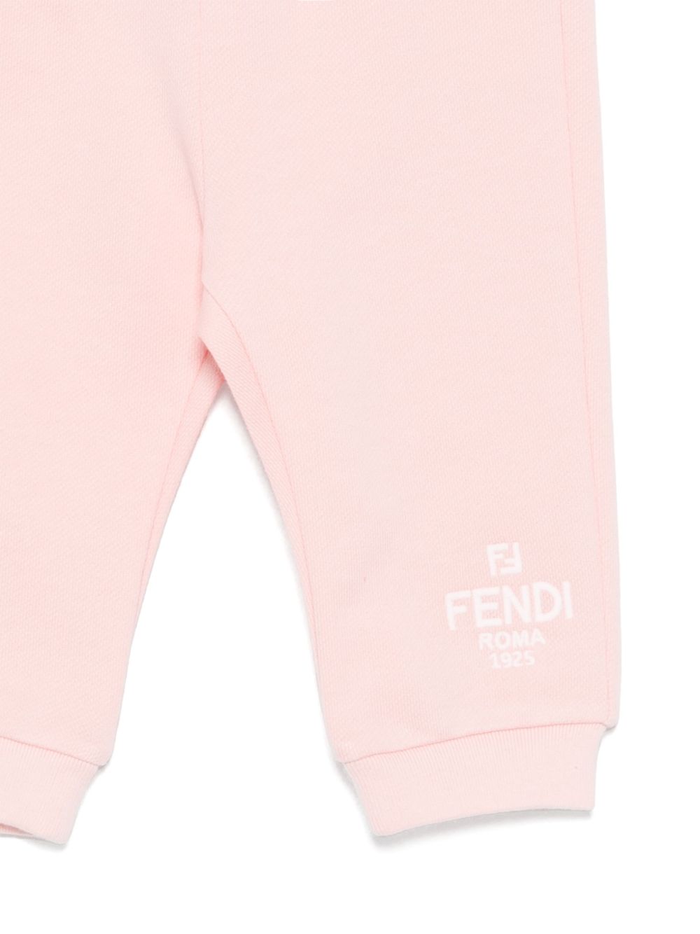 Pantaloni sportivi per neonata Fendi Kids rosa con logo BUF250 5V0 F0ZKY FENDI KIDS