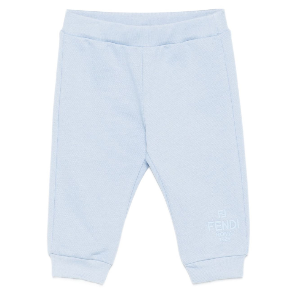 Pantaloni sportivi per neonato Fendi Kids azzurro con logo BUF250 5V0 F1PBD FENDI KIDS