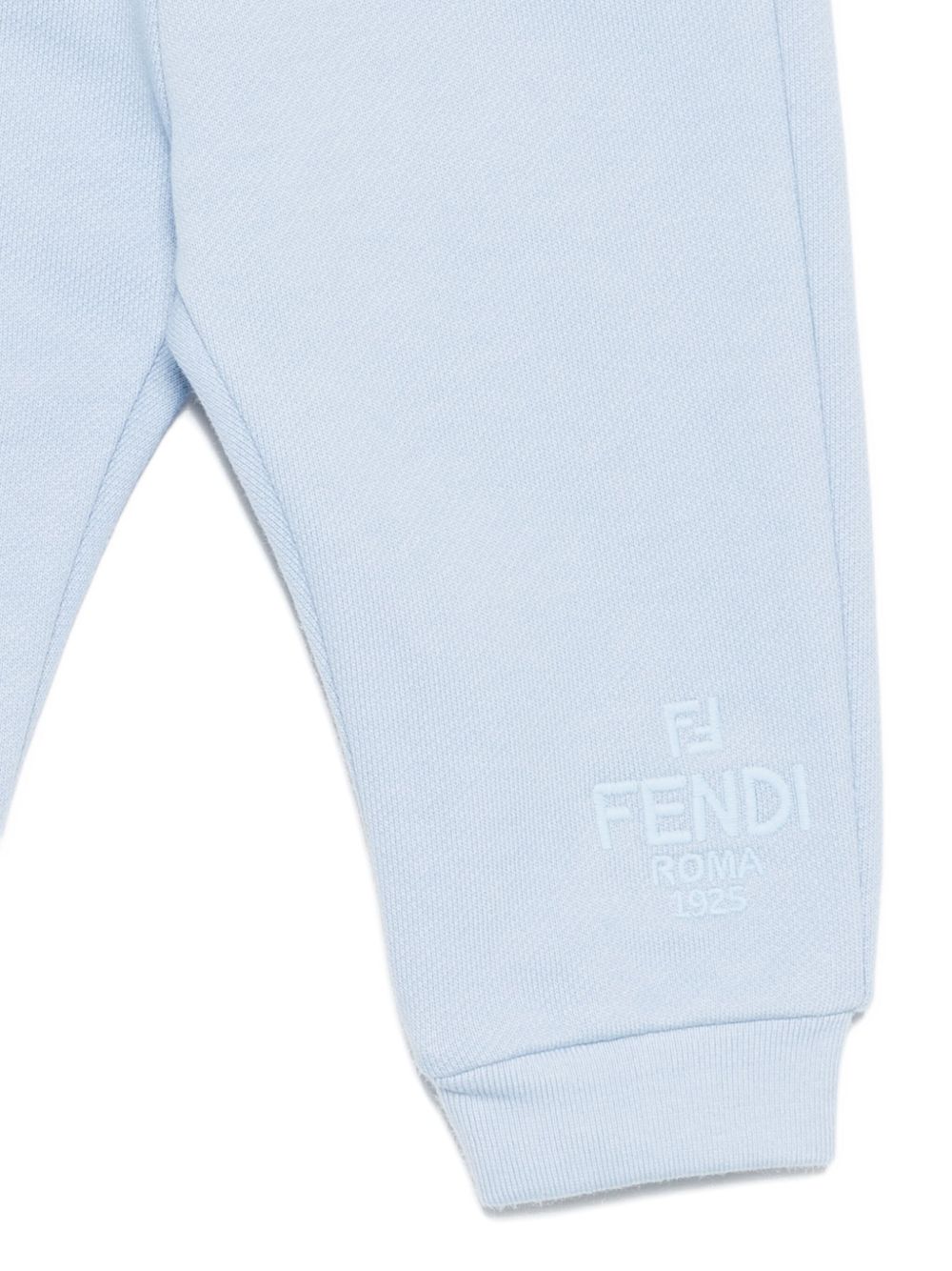 Pantaloni sportivi per neonato Fendi Kids azzurro con logo BUF250 5V0 F1PBD FENDI KIDS