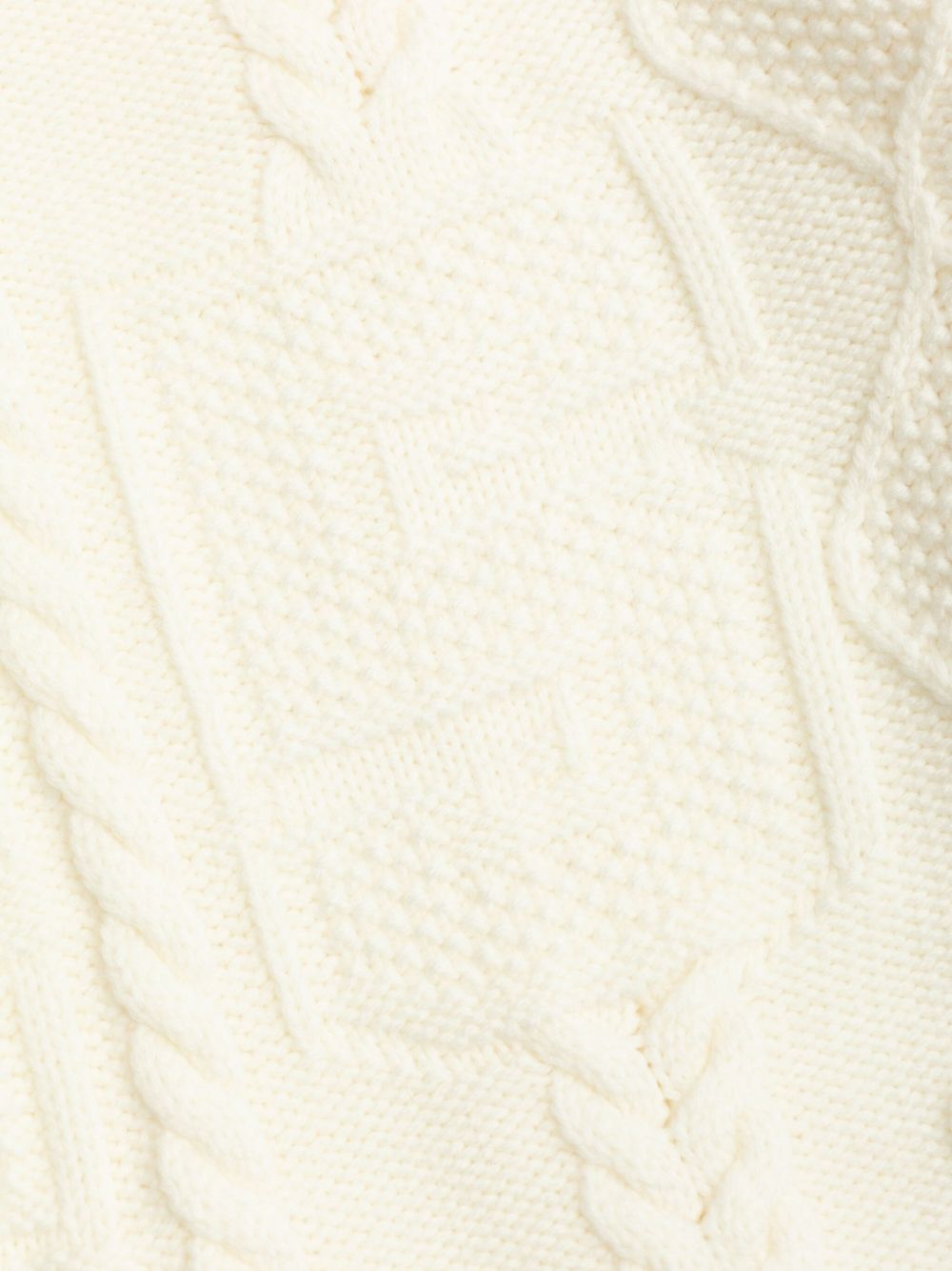 Maglione per bambino Fendi Kids bianco in maglia a trecce JUG190 AUL2 F0TU9 FENDI KIDS