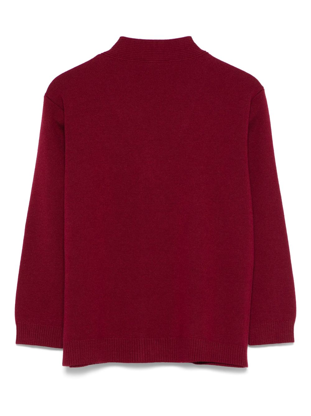 Cardigan per bambino Fendi Kids rosso scuro con chiusura frontale con bottoni JUG191 AUKU F1SAY FENDI KIDS
