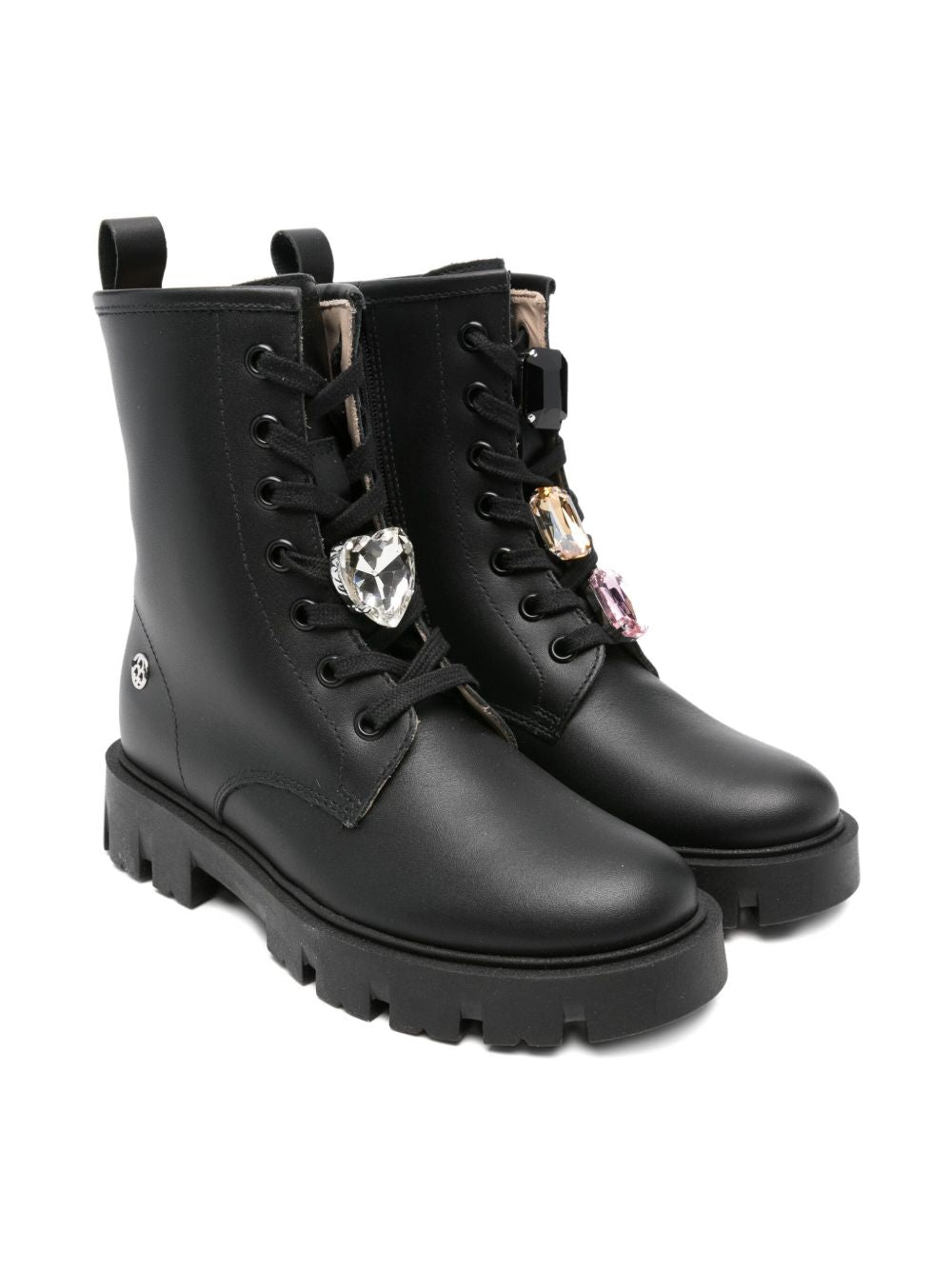 Stivali per bambina Florens neri con decorazione in cristalli F0704 12V FLORENS KIDS