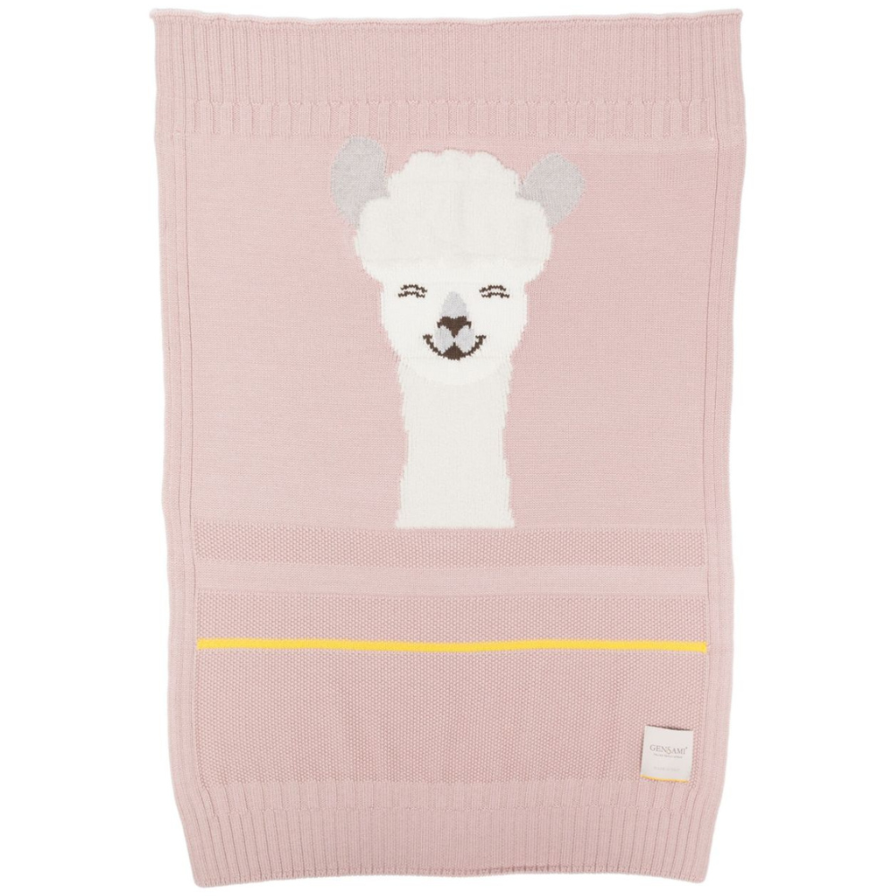 Coperta per neonata Gensami Kids rosa con ricamo lama COP-ALP-WE PINK GENSAMI KIDS