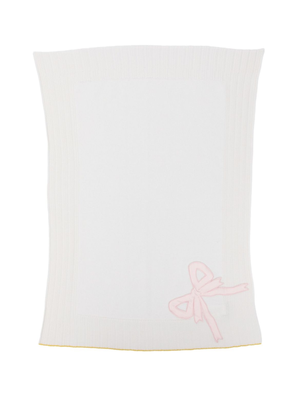 Coperta per neonata Gensami Kids bianco con fiocco COP-FIOCCOT-WE OFF WHITE GENSAMI KIDS