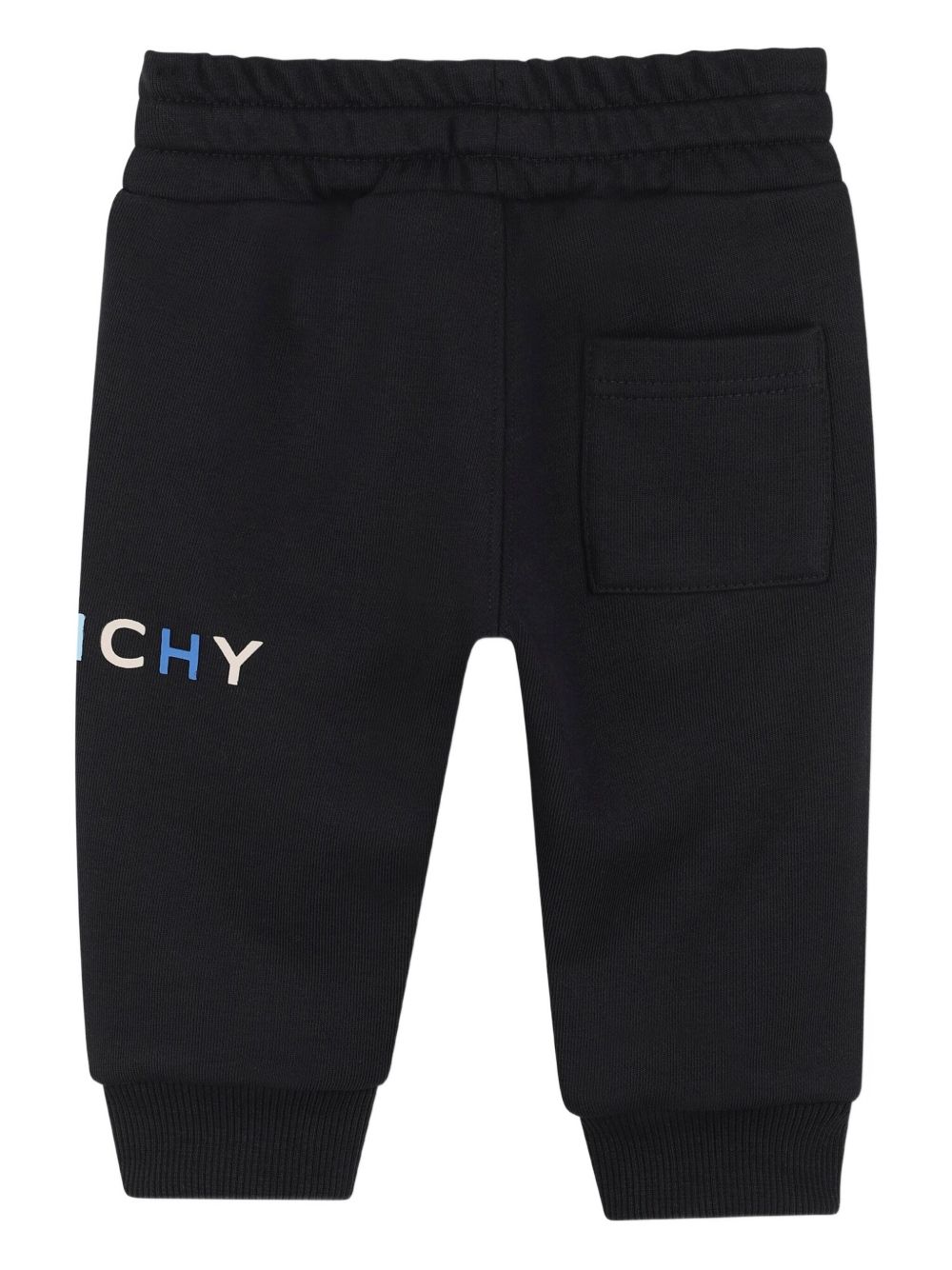 Pantaloni per neonato Givenchy Kids neri con fascia in vita con coulisse H30876 09B GIVENCHY KIDS