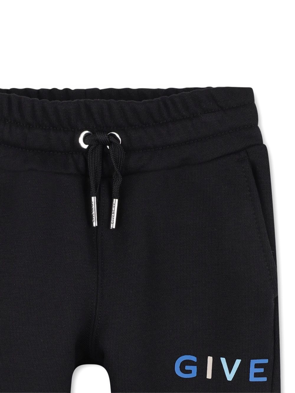 Pantaloni per neonato Givenchy Kids neri con fascia in vita con coulisse H30876 09B GIVENCHY KIDS