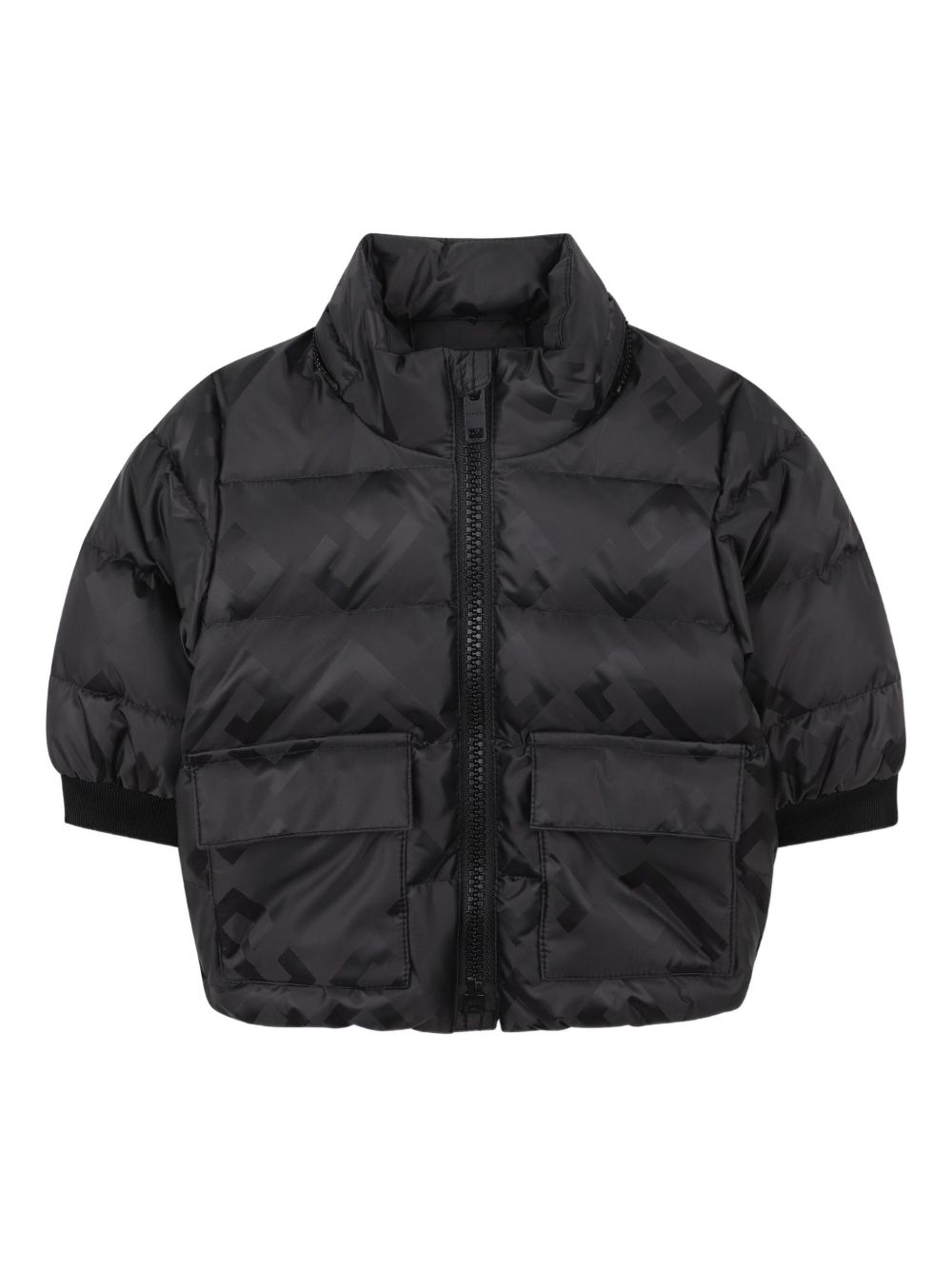 Giubbino per neonato Givenchy Kids nero con stampa con logo H30883 09B GIVENCHY KIDS