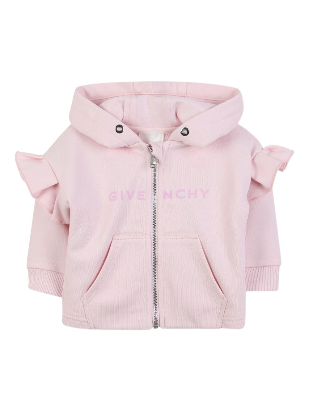 Felpa per neonata Givenchy Kids rosa con dettaglio logo H30898 44Z GIVENCHY KIDS