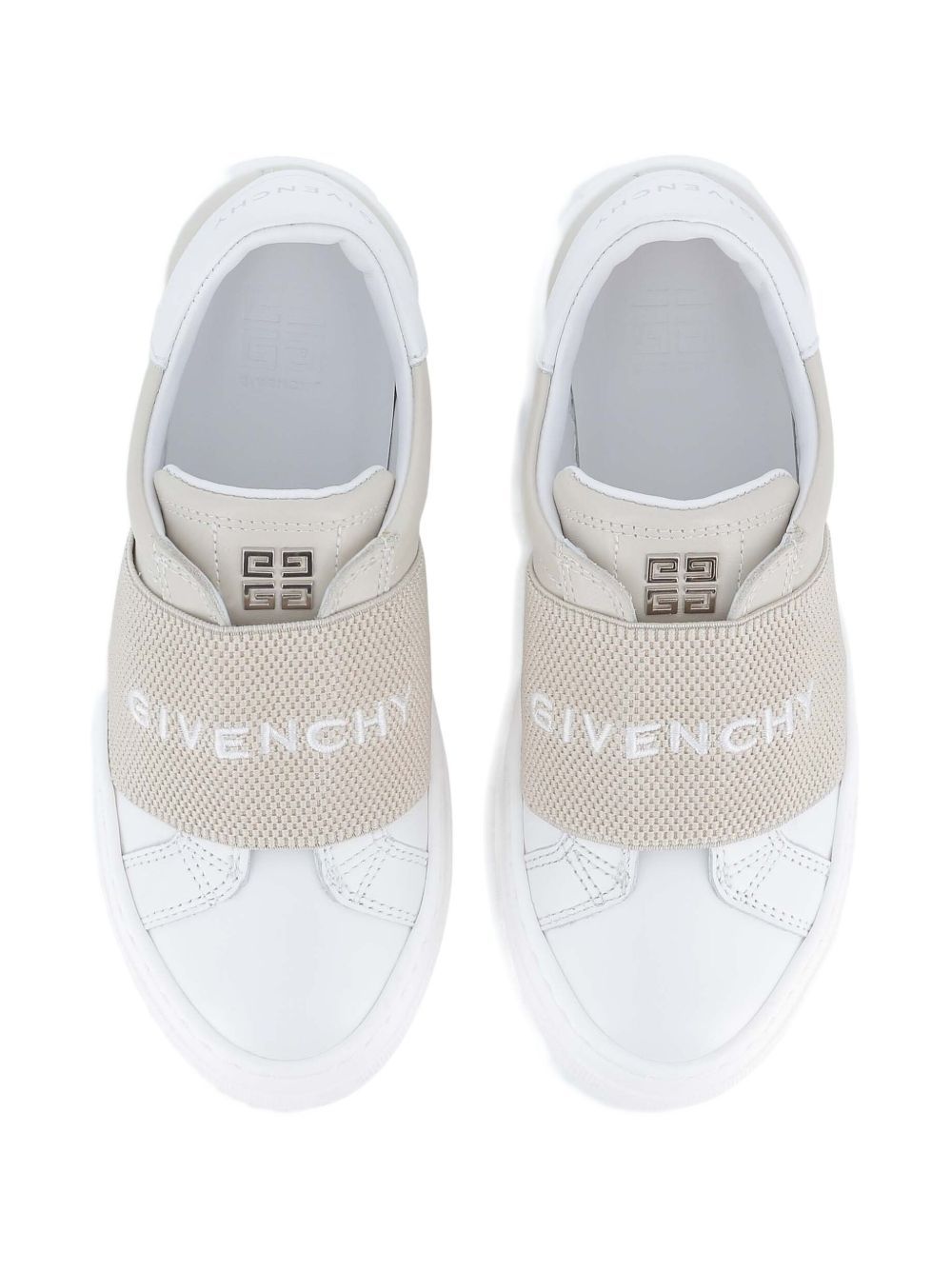 Sneakers per bambina Givenchy Kids beige con scritta con logo H30910 184 GIVENCHY KIDS