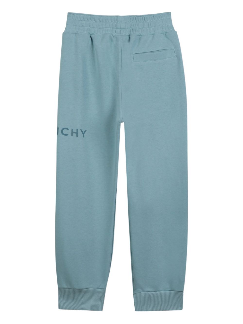 Joggers per bambino Givenchy Kids azzurro con logo sulla gamba H30922 040 GIVENCHY KIDS