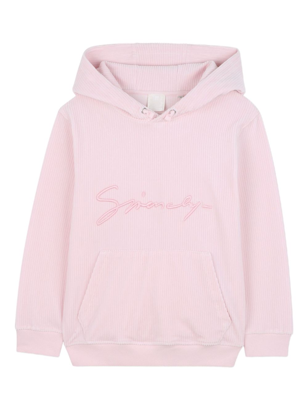 Felpa per bambina Givenchy Kids rosa con logo ricamato e cappuccio H30940 44Z GIVENCHY KIDS