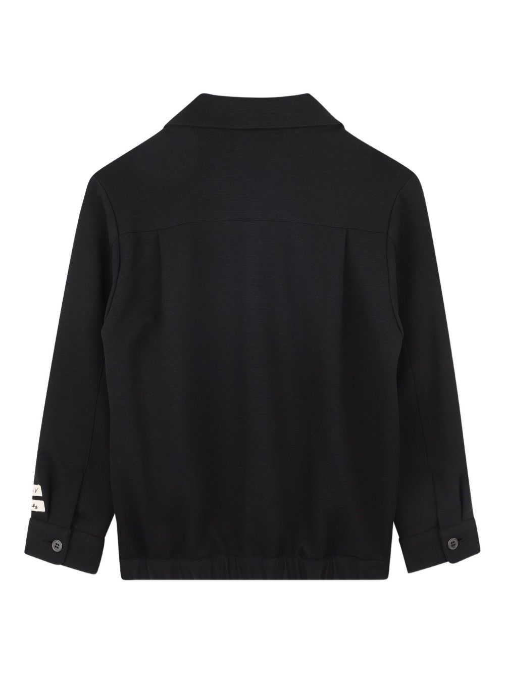 Camicia per bambino Givenchy Kids nera con applicazione con logo a contrasto H30941 09B GIVENCHY KIDS