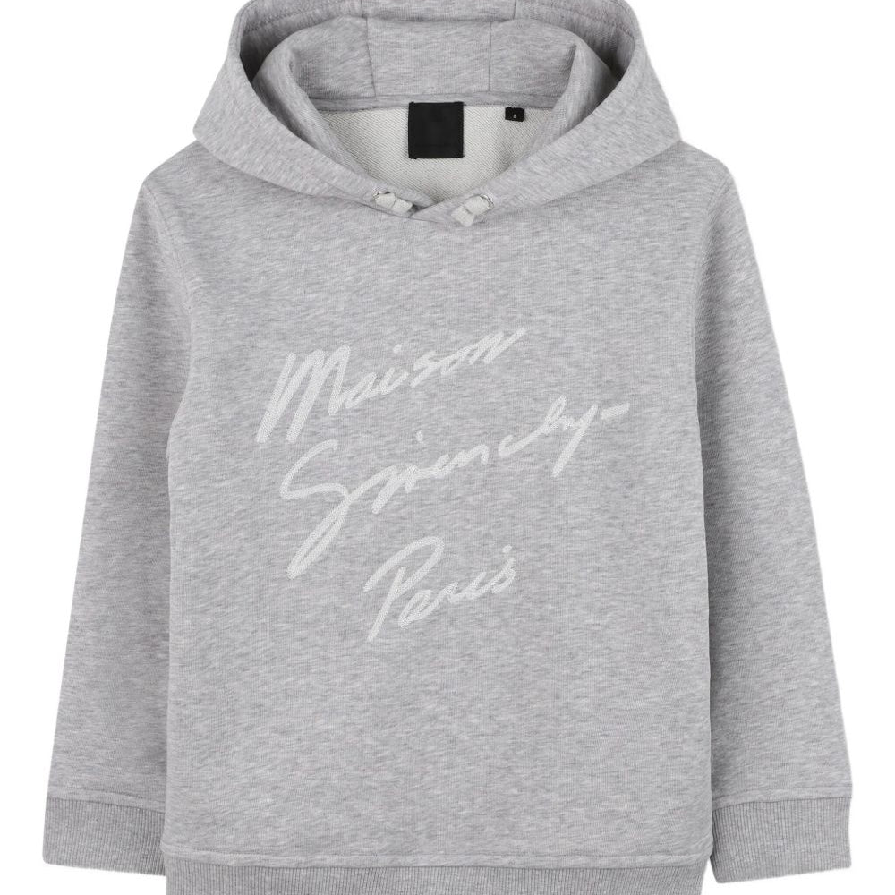 Felpa per bambino Givenchy Kids grigio con cappuccio e logo H30942 A01 GIVENCHY KIDS