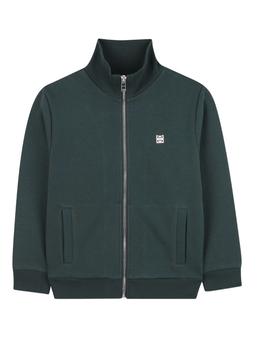 Felpa per bambino Givenchy Kids verde con ricamo con logo H30944 672 GIVENCHY KIDS