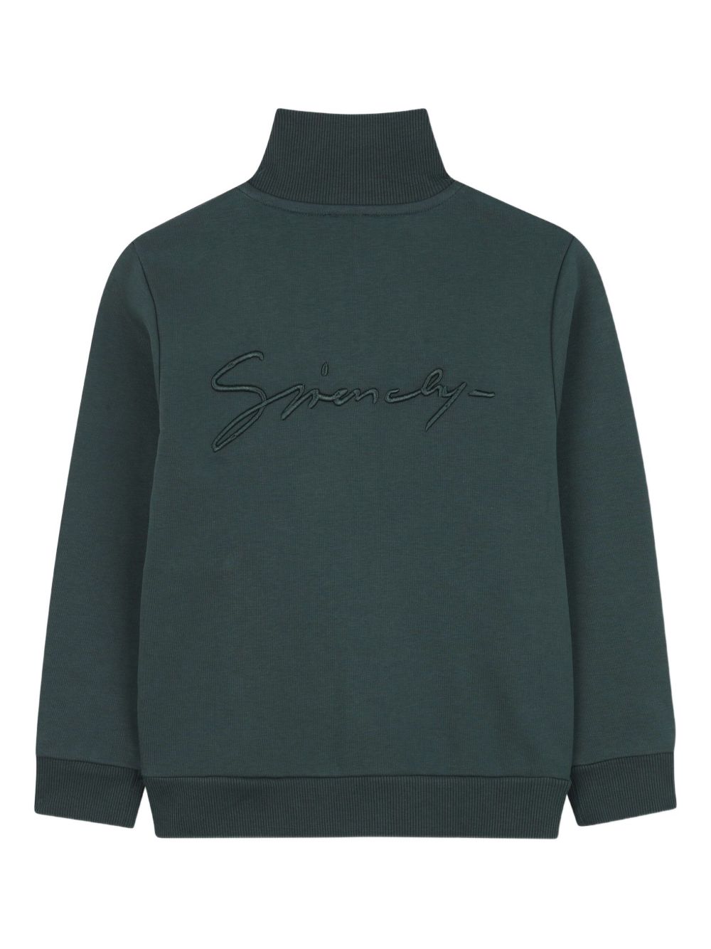 Felpa per bambino Givenchy Kids verde con ricamo con logo H30944 672 GIVENCHY KIDS