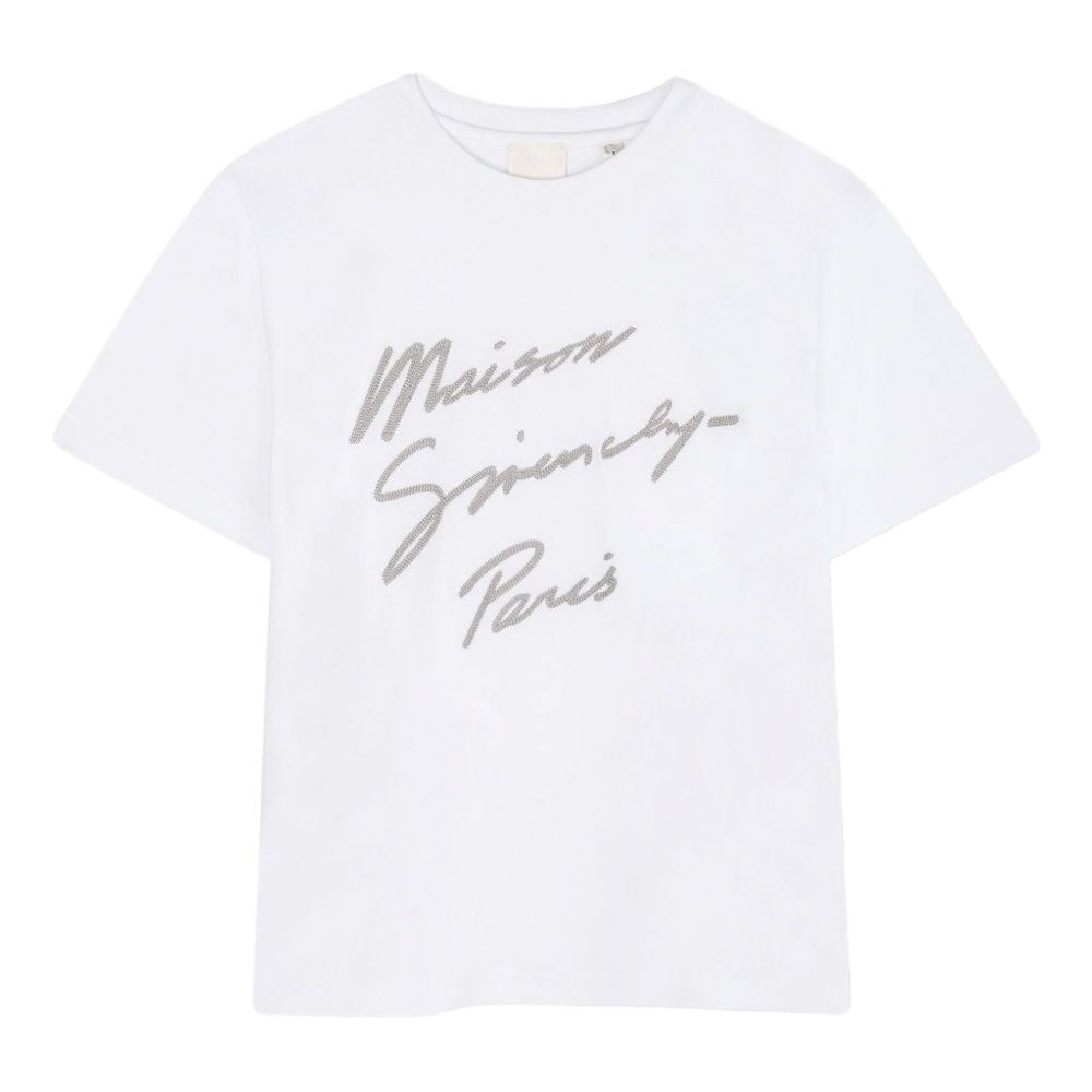 T-shirt per bambini Givenchy Kids bianca con stampa con logo H30951 10P GIVENCHY KIDS