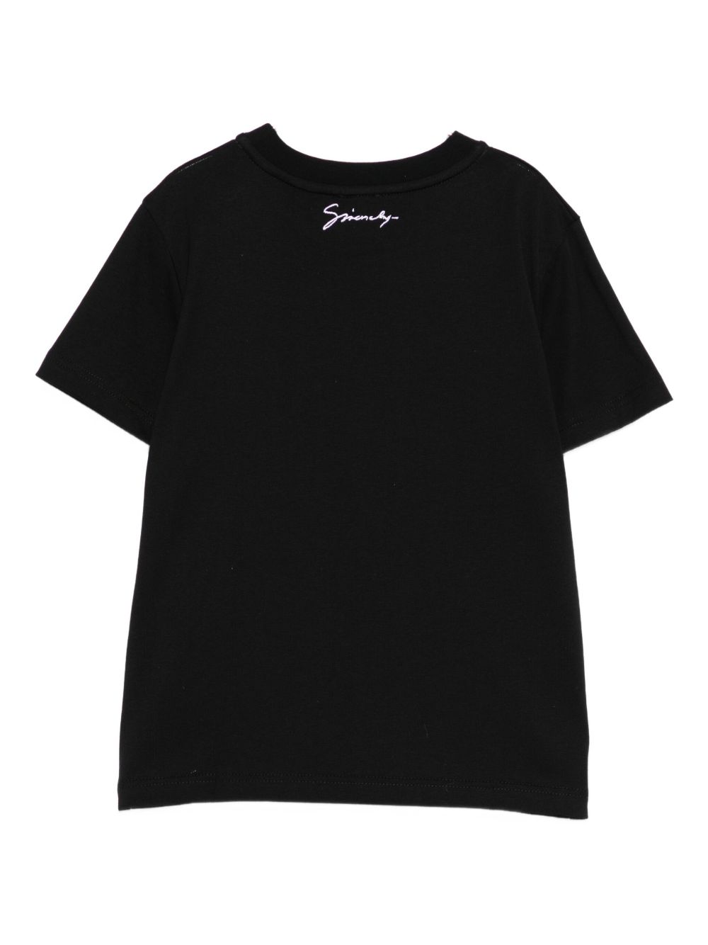 T-shirt per bambino Givenchy Kids nera con toppa con logo ricamato H30957 09B GIVENCHY KIDS