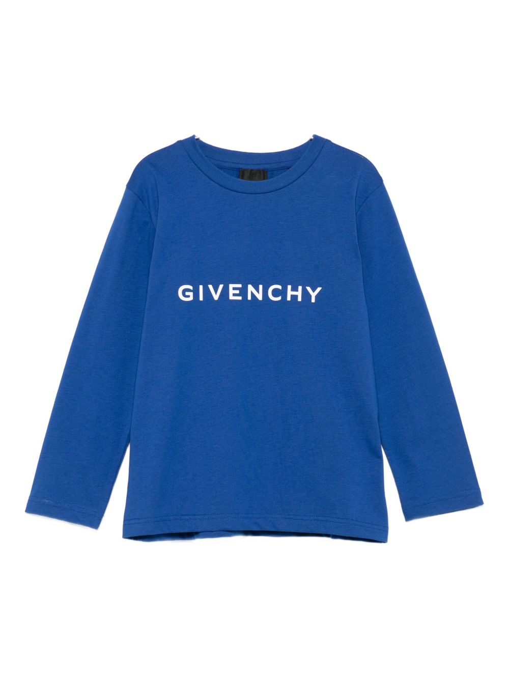 T-shirt per bambini Givenchy Kids blu con scritta con logo H30958 865 GIVENCHY KIDS