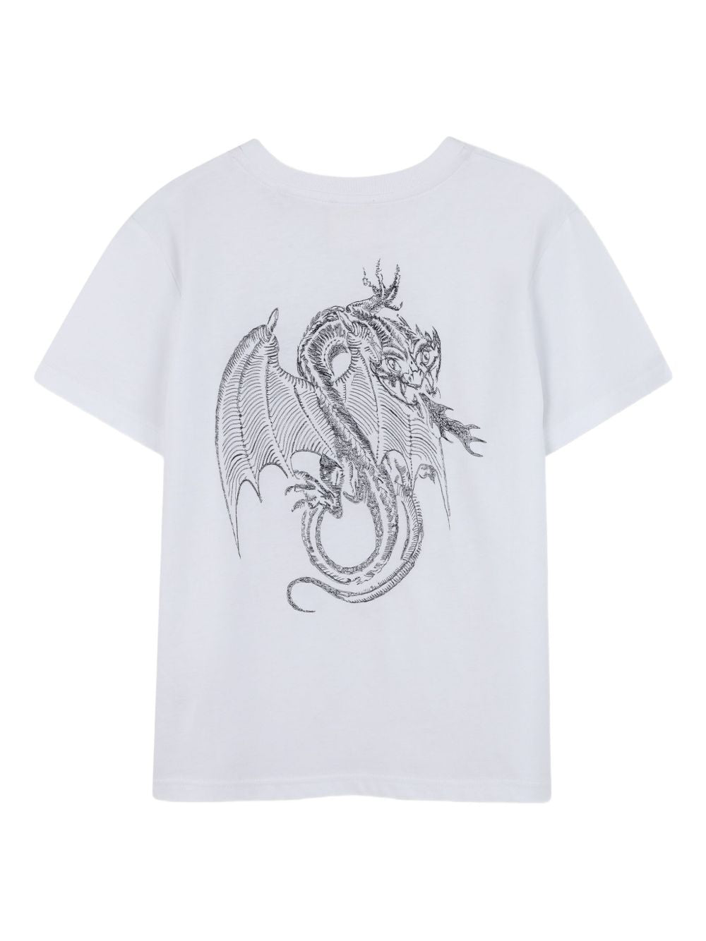 T-shirt per bambino Givenchy Kids bianco con stampa drago H30964 10P GIVENCHY KIDS